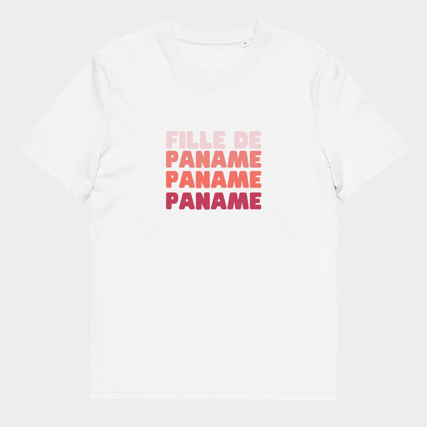 T-shirt Fille de Paname Pop Rose en coton biologique