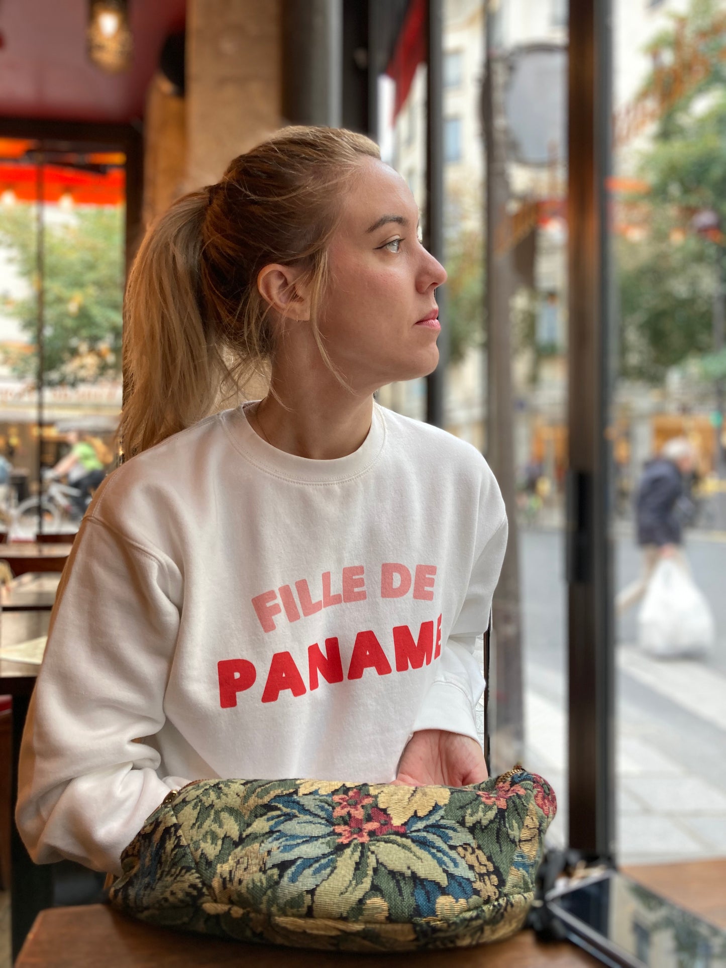 Sweat Les Intemporels de Paname - Blanc Rosiers