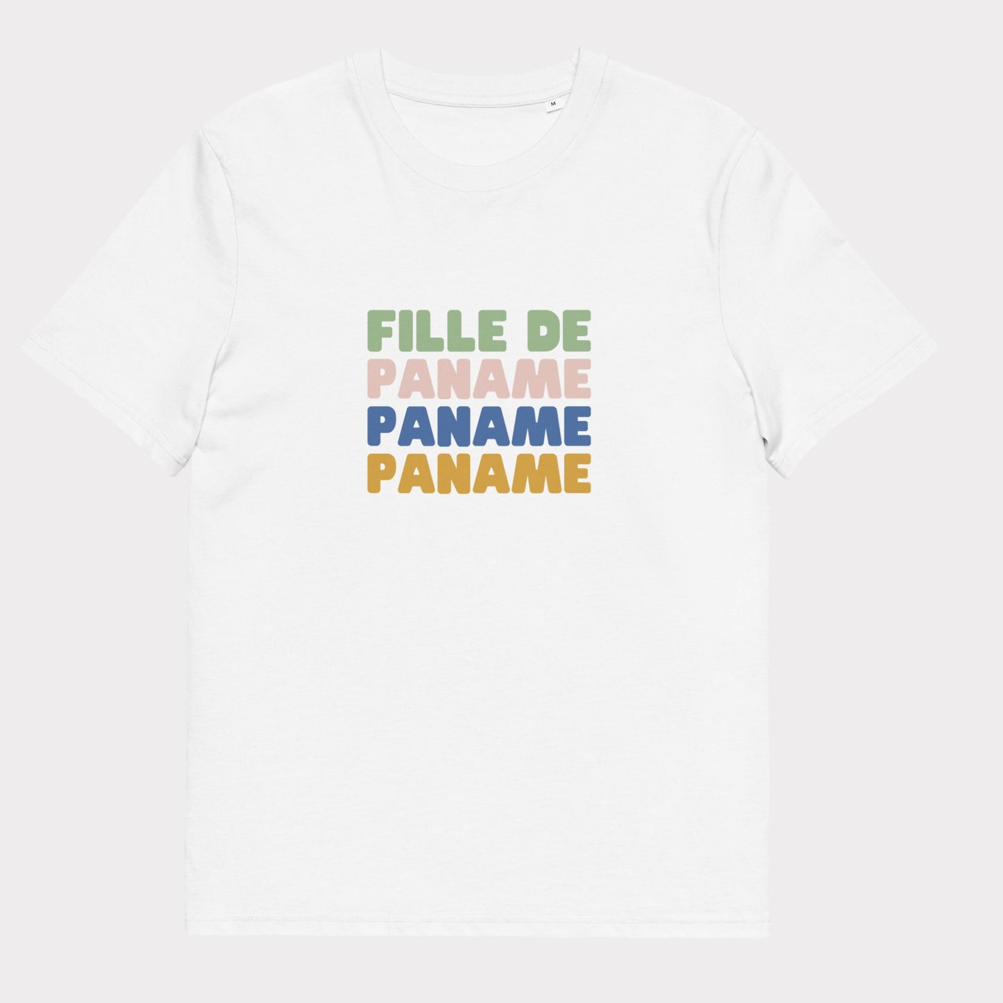 T-shirt Fille de Paname Pop Poudré en coton biologique