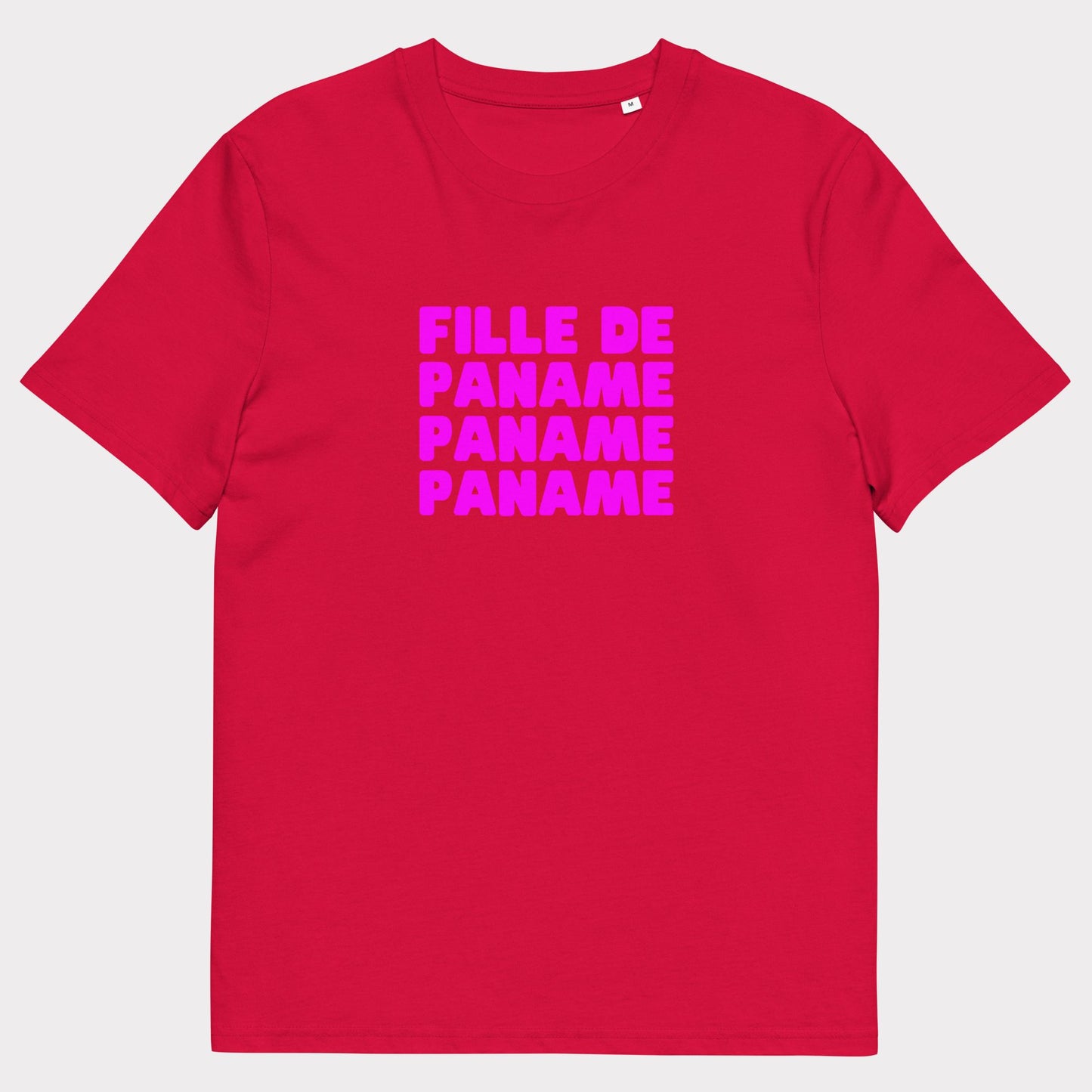 T-shirt Fille de Paname Rose Fluo