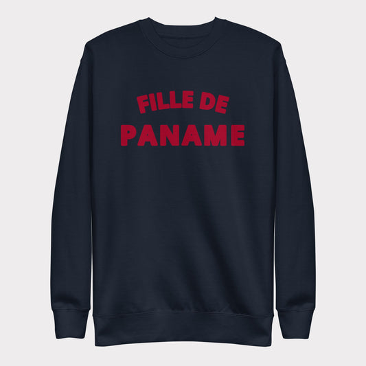 Sweat Les Intemporels de Paname - Marine & Carmin