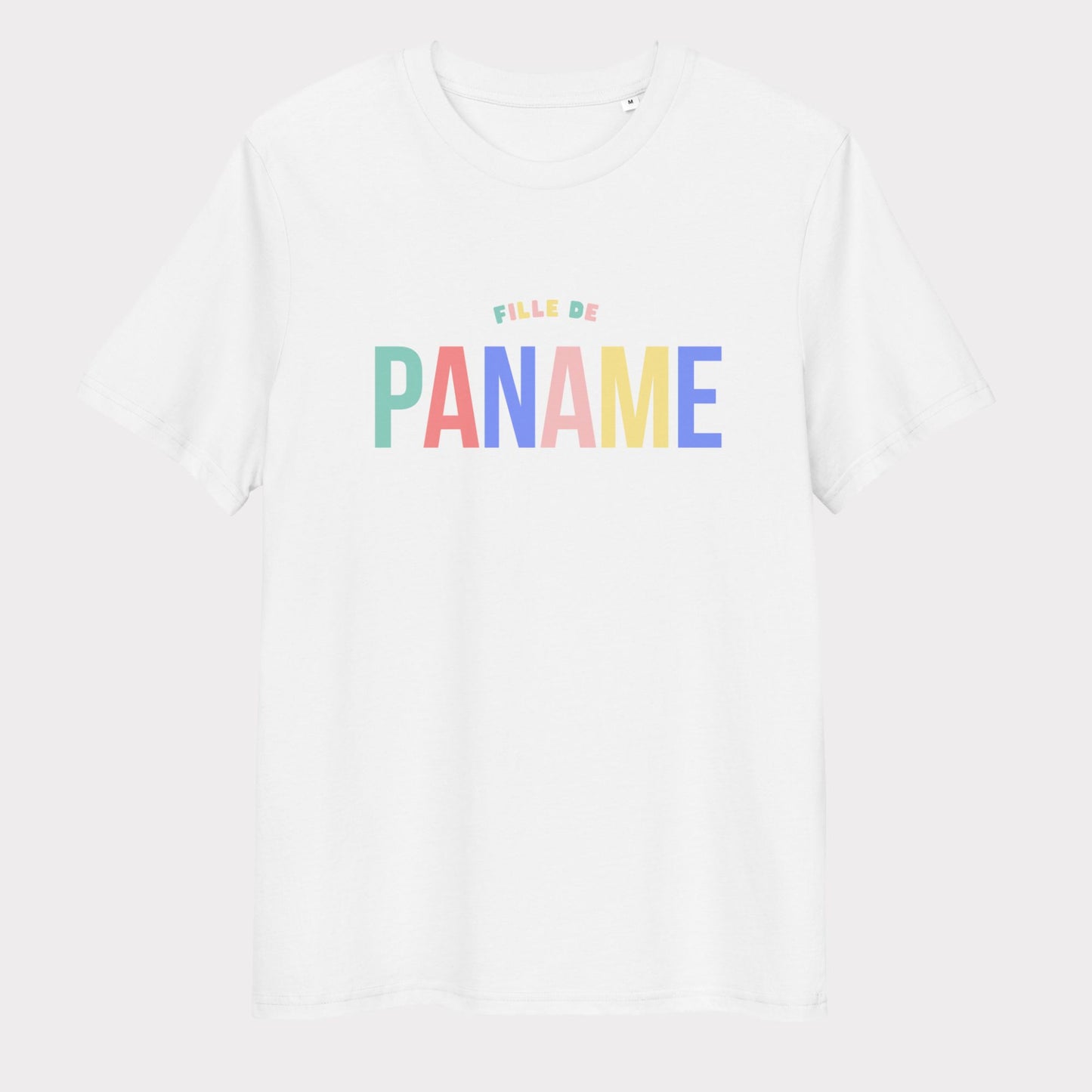 T-shirt Fille de Paname Multicolore en coton bio (plusieurs coloris)