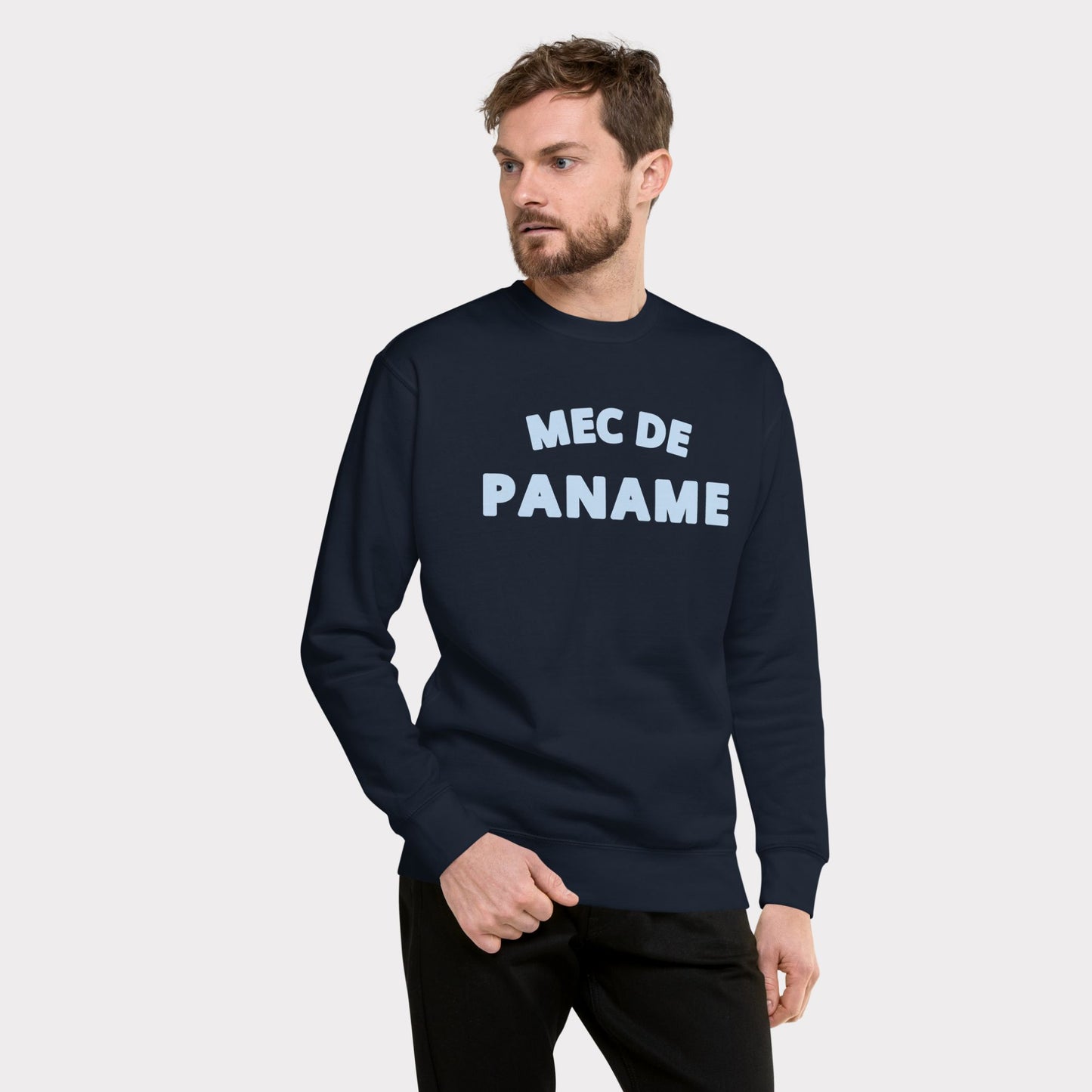 Sweat Mec de Paname - Marine & Bleu ciel