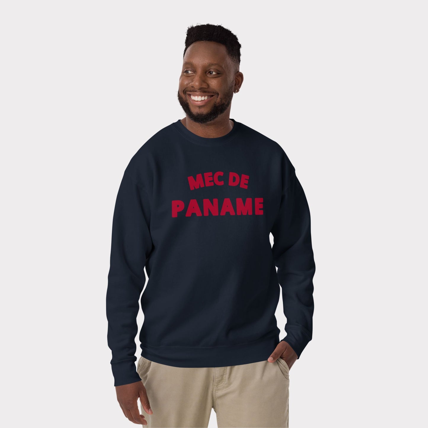 Sweat Mec de Paname - Marine & Rouge