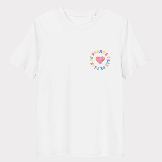 T-shirt Fille de Paname Amour en coton biologique (plusieurs coloris)