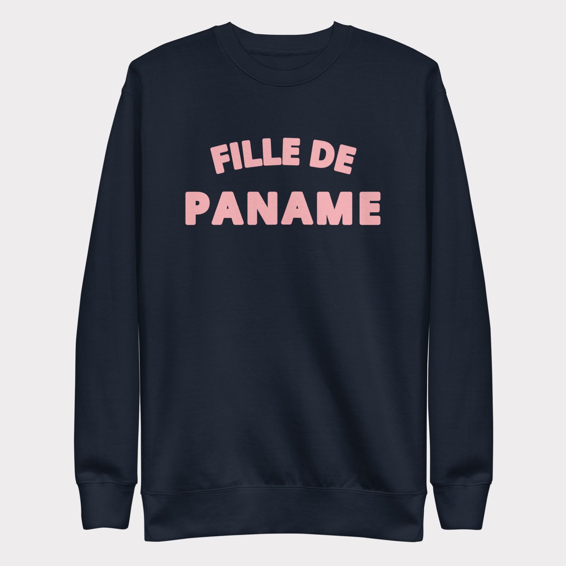 Sweat Fille de Paname bleu pour femmes, mode parisienne chic et décontractée