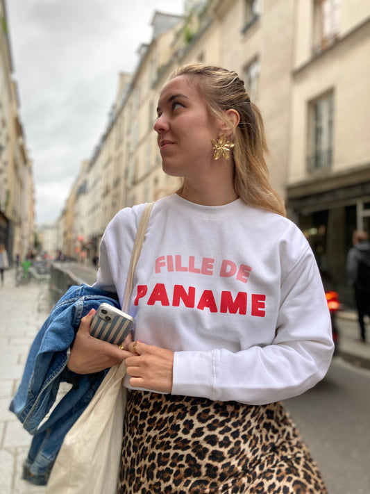 Sweat Les Intemporels de Paname - Blanc Rosiers