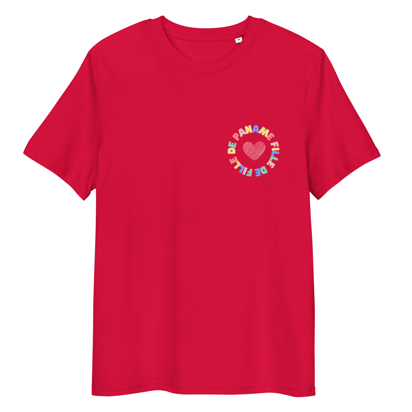 T-shirt Fille de Paname Amour en coton biologique (plusieurs coloris)