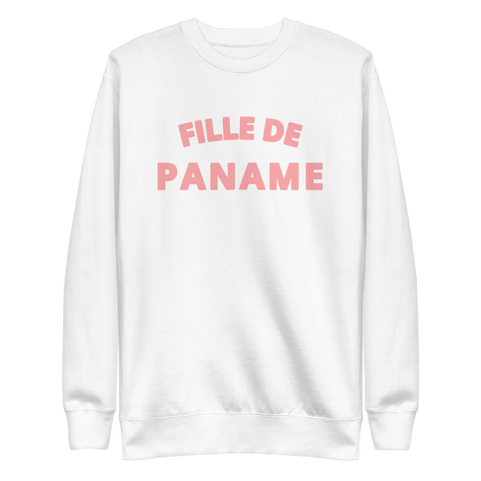 Sweat Les Intemporels de Paname - Blanc & Rose